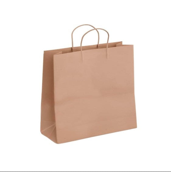 BOLSA KRAFT 41X30X12 MANILLA REFORZADA 200 UNIDADES