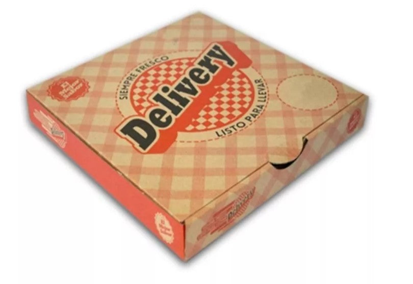 CAJA PIZZA 25X25 IMPRESA DELIVERY 50 UNIDADES