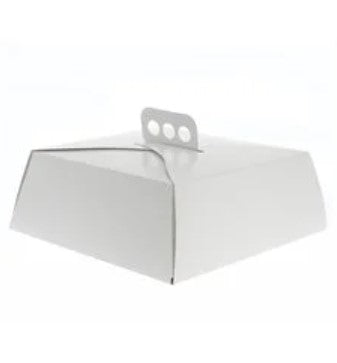 CAJA TORTA CHICA BLANCA 5 Y 6 50 UNIDADES