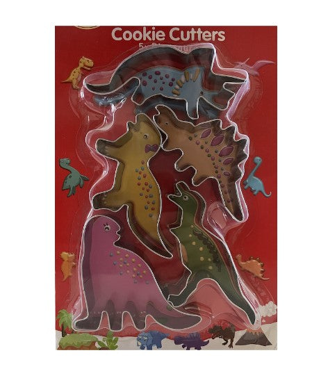 CORTADOR GALLETA DINOSAURIOS 5 PIEZAS 1 UNIDAD