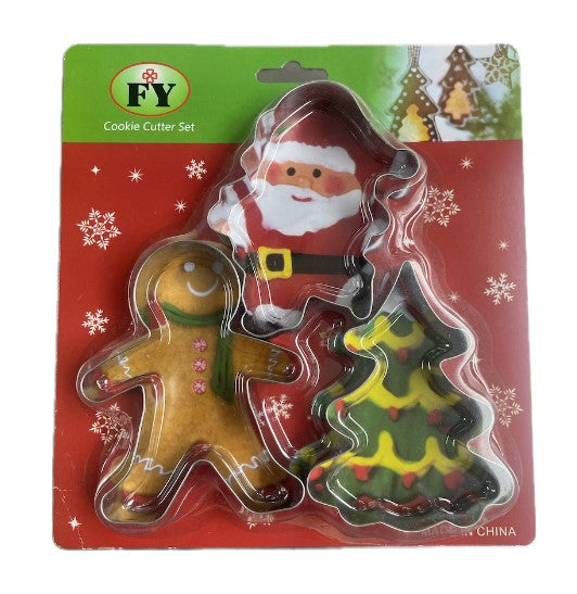 SET CORTADOR GALLETA NAVIDAD 3 Piezas