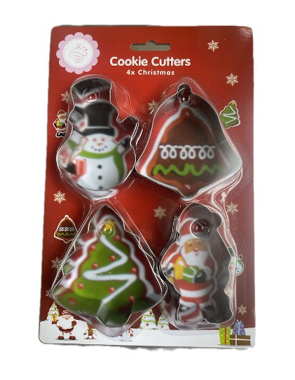 SET CORTADOR GALLETA NAVIDAD 4 Piezas