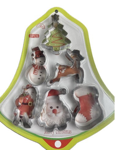 SET CORTADOR GALLETA NAVIDAD 6 Piezas